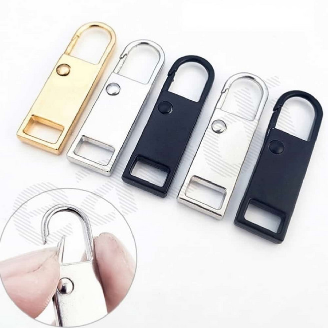 수리용 원터치 자크 고리 자크손잡이, 실버