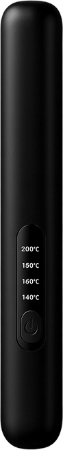 무선 휴대용 고데기 스트레이트 컬링 겸용 USB 충전식, A3002, 블랙