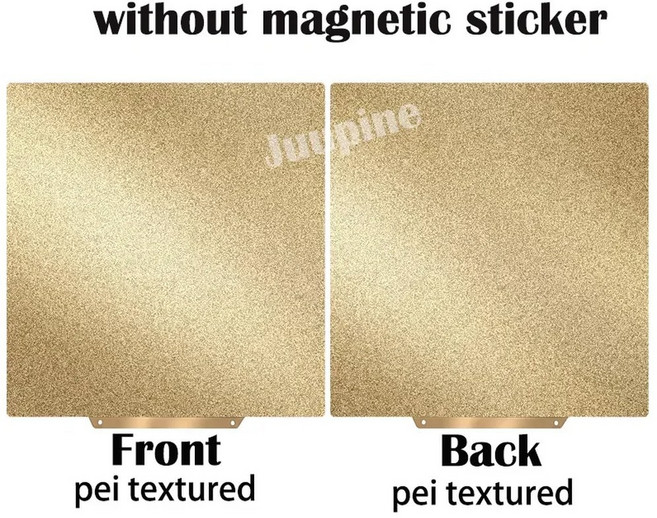 FLA ORGE ADVENTU 양면 침대 5M PET 스프링 235X235 강판 PEO 베드 히트, PEI textu d no base, 235x235mm, 1개