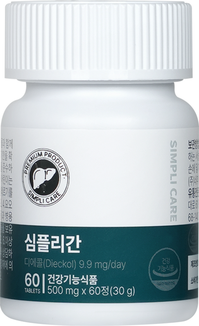 심플리케어 심플리간 간영양제, 60정, 1개