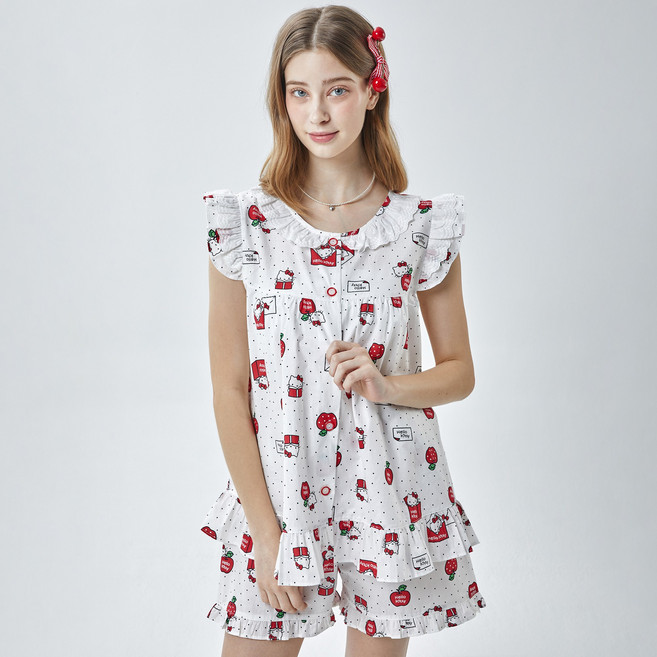 헬로키티 믹스키티 여성잠옷 순면 파자마 산리오 정품