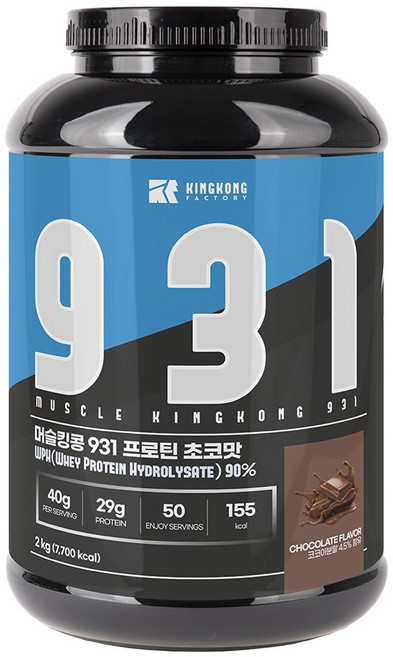 머슬킹콩 931 프로틴 초코맛 2kg, 1개