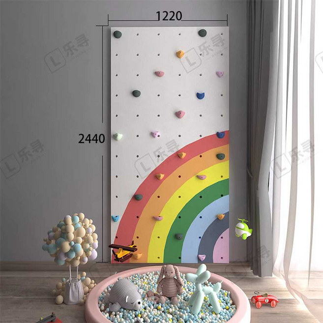 실내 클라이밍 보드 키즈카페 아이방 암벽 등반 운동, 1개, C타입 (1.22x2.44m)