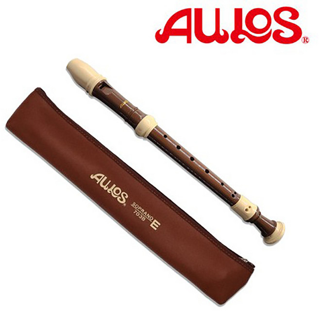 아울로스 소프라노 바로크식 리코더 703B-E, 갈색, 1개