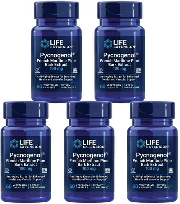 라이프 익스텐션 피크노제놀 100mg 60정, 5개
