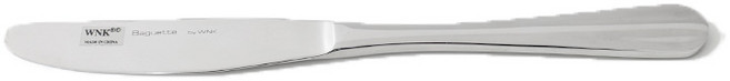 WNK 바게트 플랫웨어 버터 나이프 커트러리, 1개, 실버