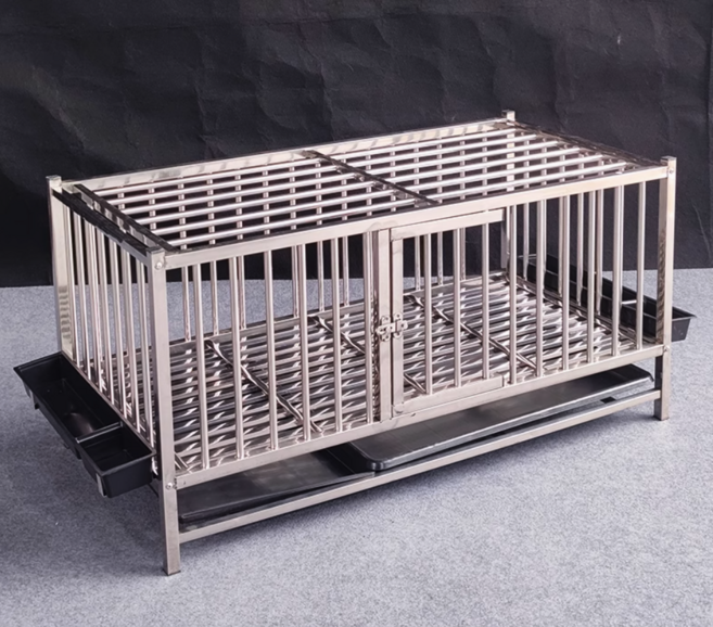 네스토라 튼튼한 닭장 스테인레스 토끼 오리 동물 미니 닭 집 정원 병아리 놀이터 메추리 거위 울타리, 1개