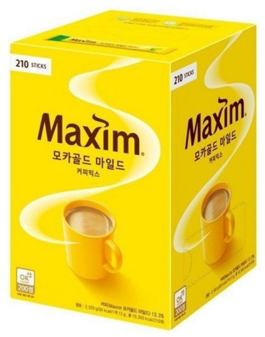 맥심 모카골드 마일드 커피믹스 210T, 동서 [맥심] 모카골드 마일드 커피믹스 210T 사무실