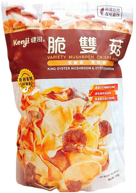 健司 脆雙菇 350公克, 350g, 1個