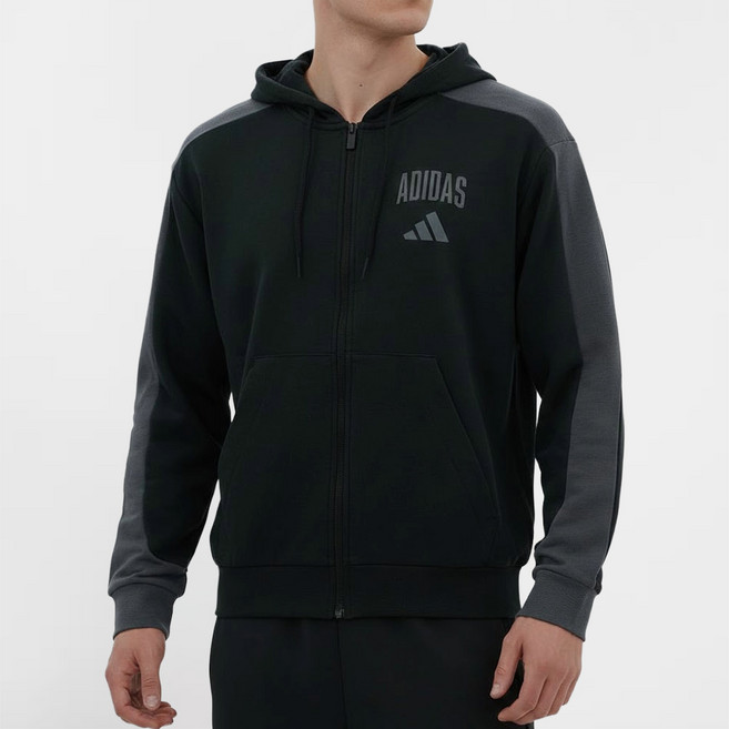 아디다스 남성 데일리 후드집업 트레이닝 자켓 후디 풀집업 봄가을 캐주얼 자켓