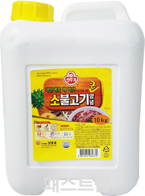 오뚜기 소불고기양념, 10kg, 1개