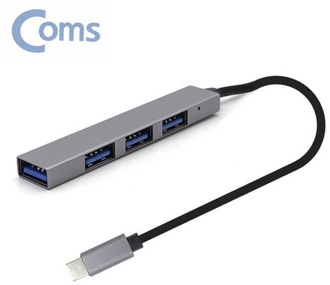 C타입 4포트 USB 허브 USB3.1 to USB2.0 x4, 상세페이지 참조, 1개