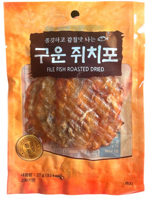 씨너스 한결 구운 쥐치포 27g, 1개