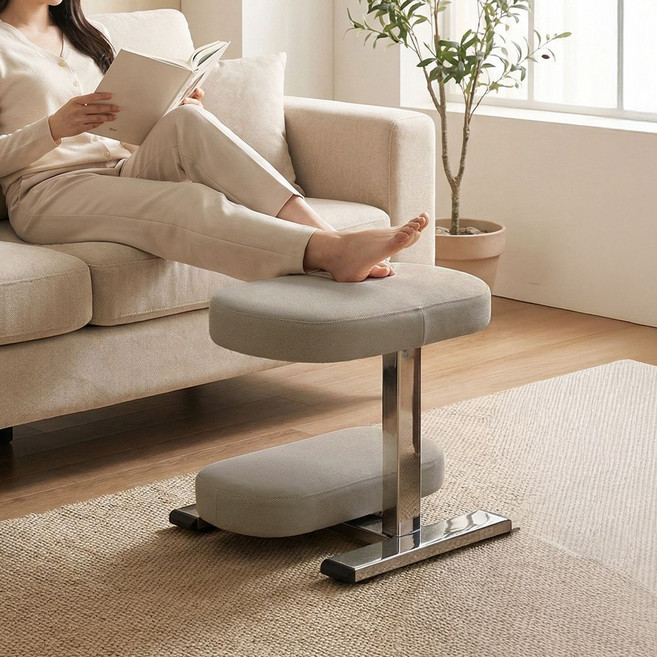 올인홈 책상 발받침대 발판 사무실 스툴 컴퓨터 발받침 다리받침대 풋레스트 모션형 3012, 그레이