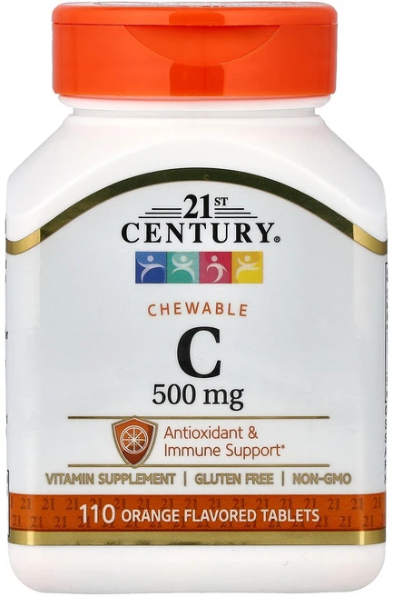 21st Century VitaminC 21세기 센츄리 비타민C 500mg 110정 오렌지, 1개 - 쿠팡