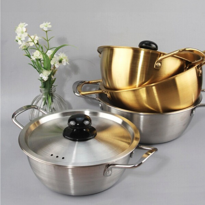 인덕션 라면냄비 양은 양수 티타늄, 1개, 실버, 20cm