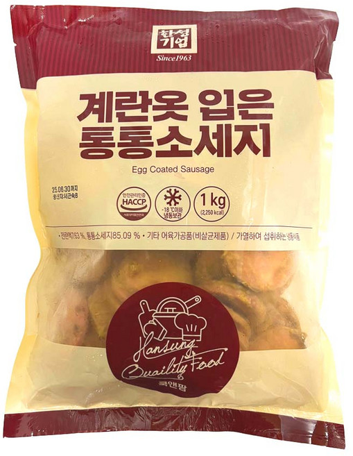 한성기업 계란옷 입은 통통소세지, 1kg, 1개