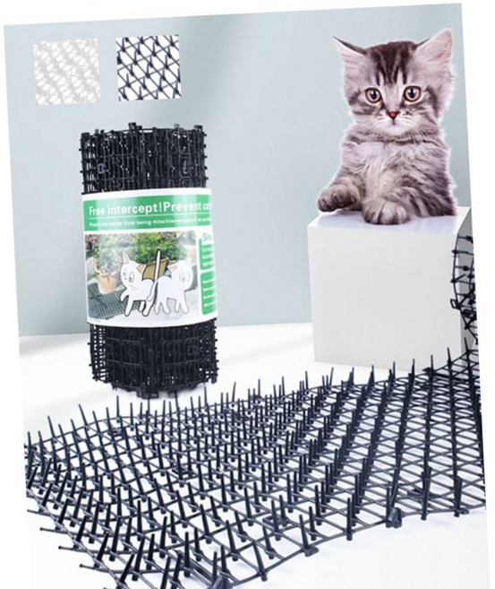 키밍 애견 고양이 접근 방지 패드 200cm 금지 비둘기, 블랙-200cm, 1개