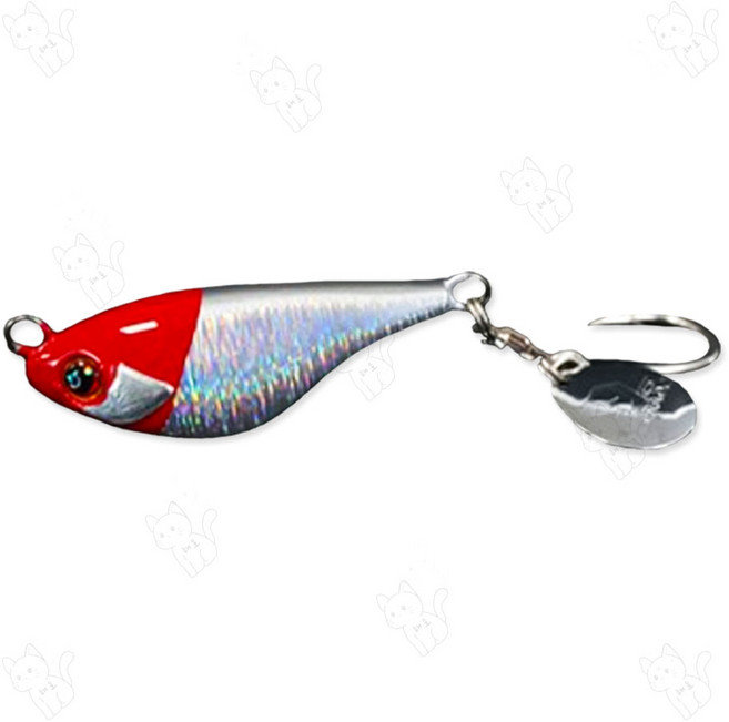 데스페라도 파동지그 블레이드 메탈지그, 2-레드, 1개, 80g