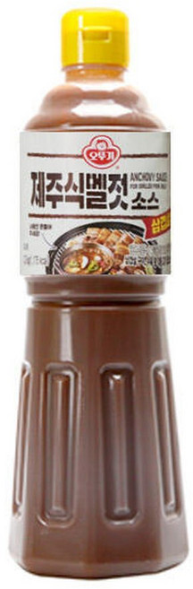 오뚜기 삼겹살 제주식 멜젓소스 1125g, 1.125kg, 1개
