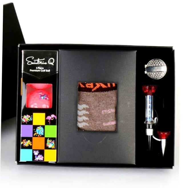 골프세트 카시야 골프 선물 기프트 양말 3구 B 세트, 라바골프티_실리콘버디볼마커