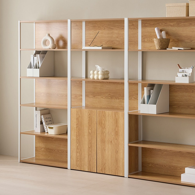 두로 800폭 5단 책장 수납형, 아카시아