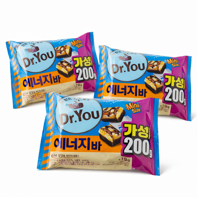 오리온 닥터유 에너지바 미니 200g x3개, 3개