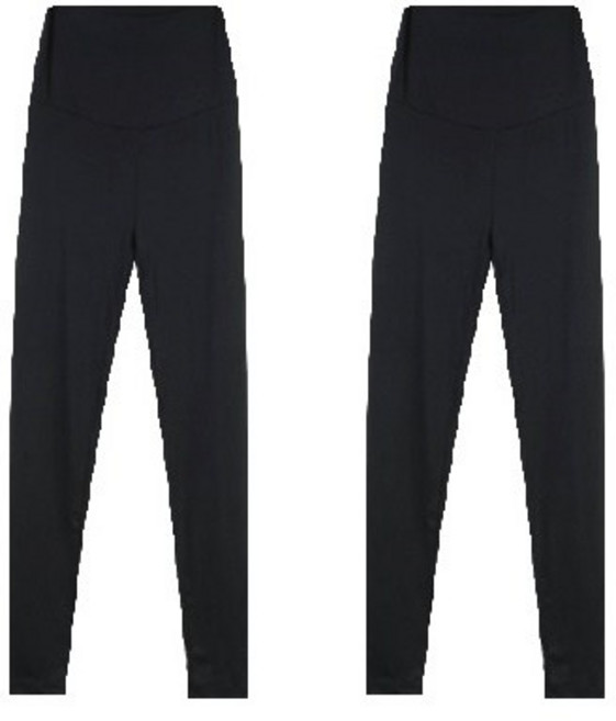 시원한 찰랑 여름 임산부 레깅스 2P 복대형 쫄바지