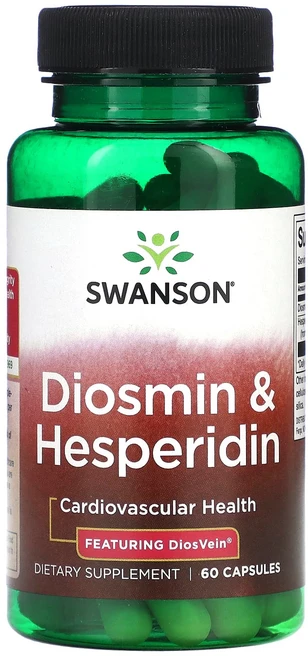Swanson 디오스민 & 헤스페리딘 캡슐 60정, Swanson 디오스민  헤스페리딘 캡슐 60정, 1개 - 쿠팡