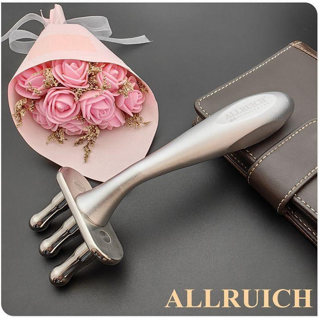 ALLRUICH 磁療排酸棒 彎手柄按摩棒, 1個, 現貨6000高斯彎手柄小蠻腰3叉
