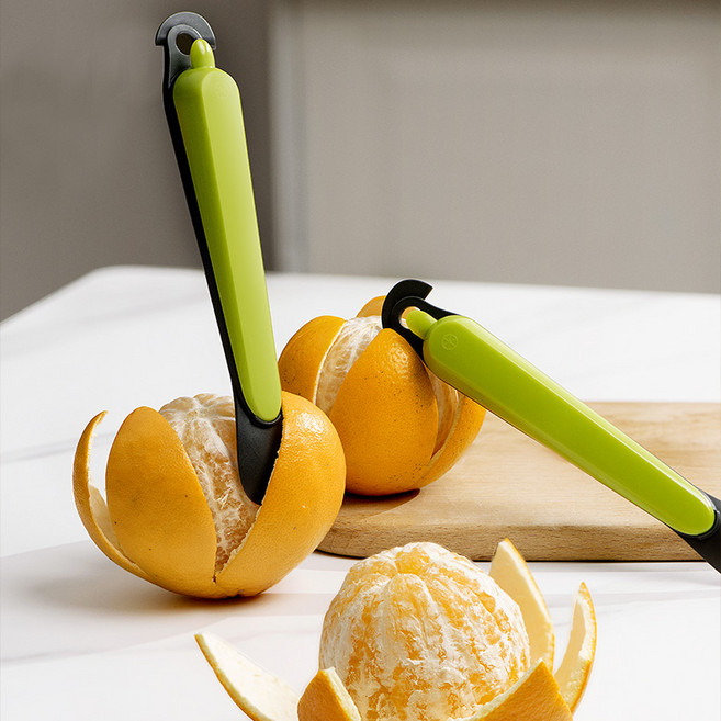 마켓플러스 오렌지칼 껍질 제거기, 그린, 1개