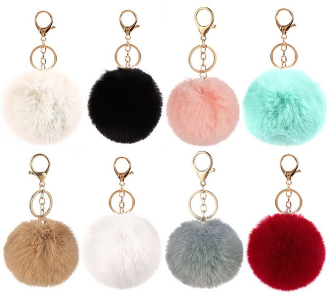 방울 털 키링 퍼 가방 자동차 차키 열쇠고리 DD-255 kkr+6494YB