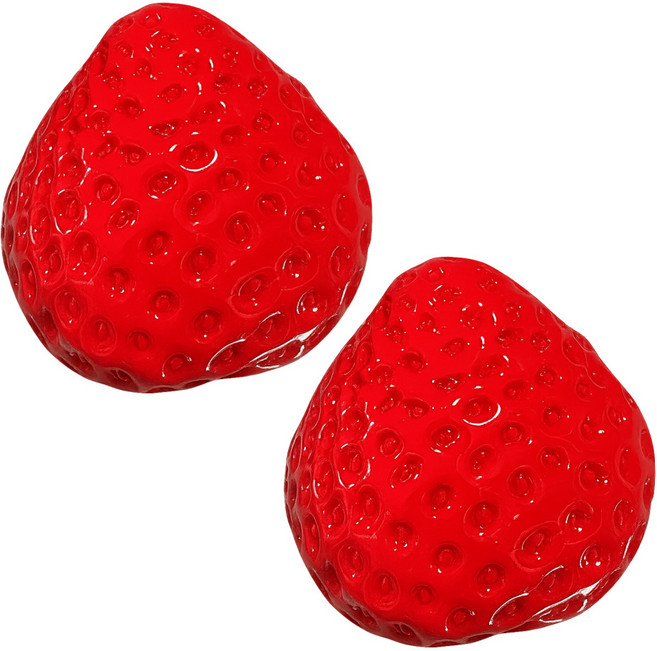 1+1 빌리네집 딸기 말랑이 스퀴시 찐득볼 스퀴시 스트레스 볼, 레드 1+1