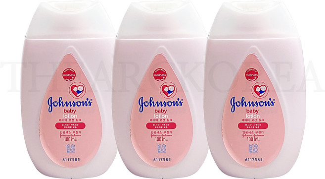 존슨즈 베이비 로션 핑크, 100ml, 3개