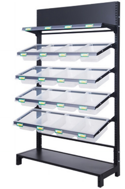 매대 진열대 편의점 마트 상품 창고 정리 매장 전시대, 1개, 4단 단면 80x40x180