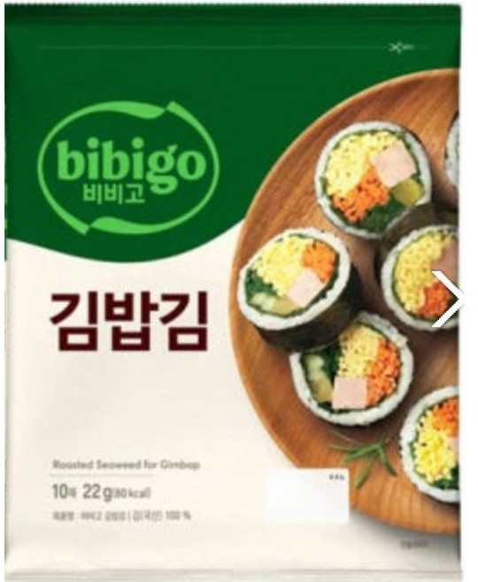 CJ제일제당 비비고 김밥김, 22g, 2개