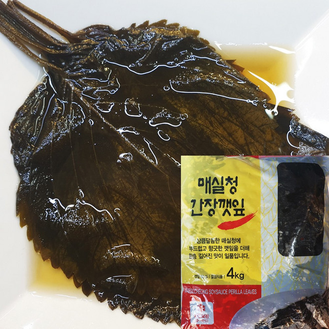 건영푸드 매실청 간장깻잎 4kg 진한 매실향이 솔솔, 1개