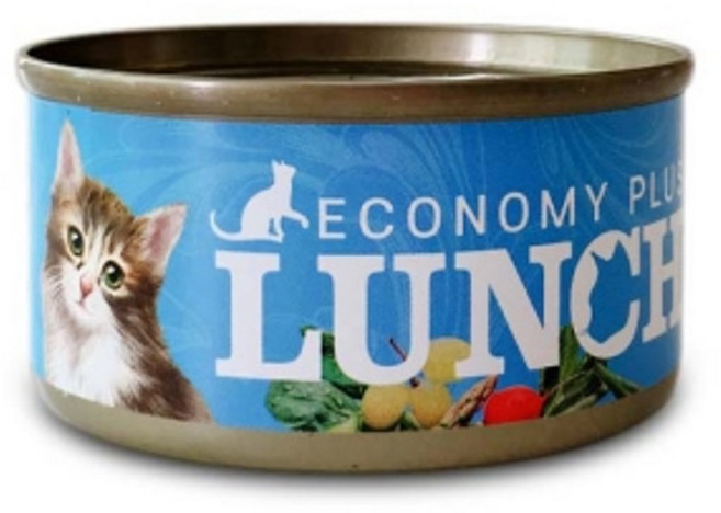 이코노미 런치 플러스 참치n고등어 캔 반려동물캔 습식사료 보양식 간식, 80g, 24개, 참치+고등어