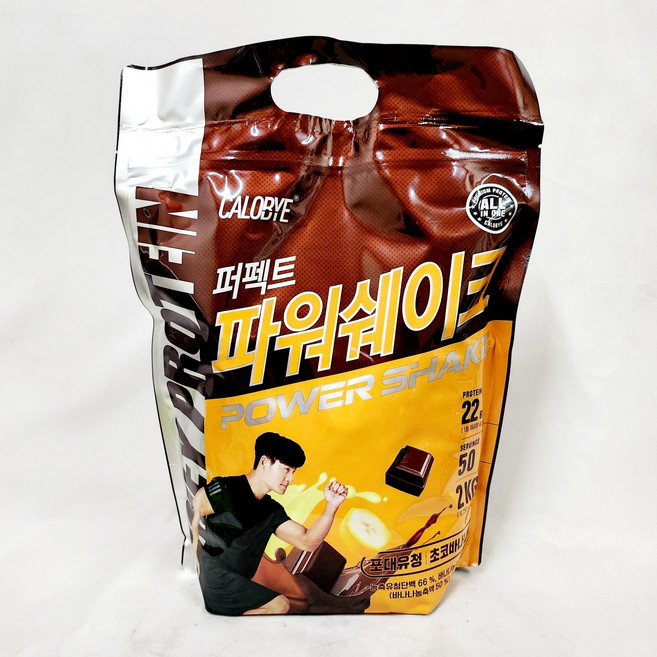 퍼펙트 파워쉐이크 포대유청 초코바나나맛, 2kg, 2개
