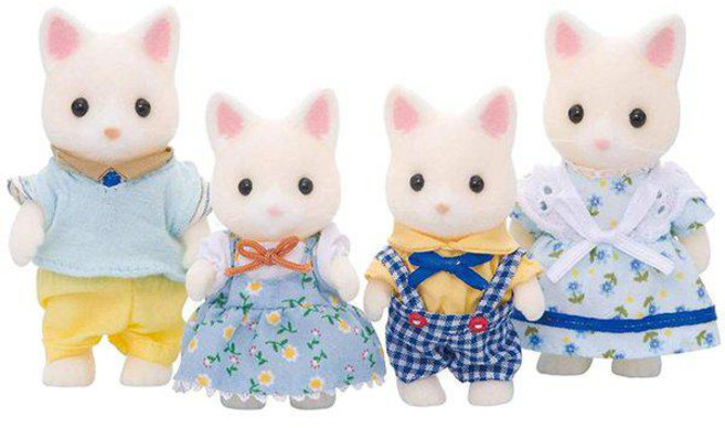 EPOCH 에포크 FS-12 [실바니안 패밀리 실크 고양이 패밀리 아버지 어머니 남자 여자 세트], 1개