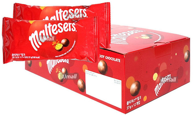 초코볼 밀크맛 maltesers, 37g, 12개