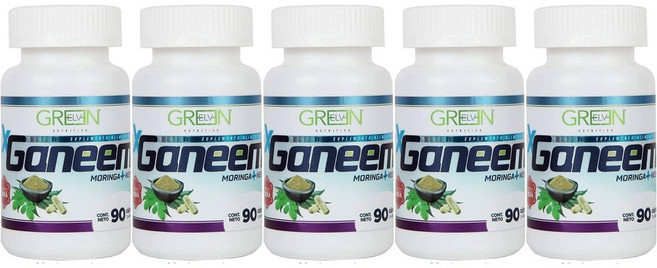 Green Elv Ganeem Moringa 알리포텍 모링가 가님 칼륨보조제 90캡슐 5팩, 90정