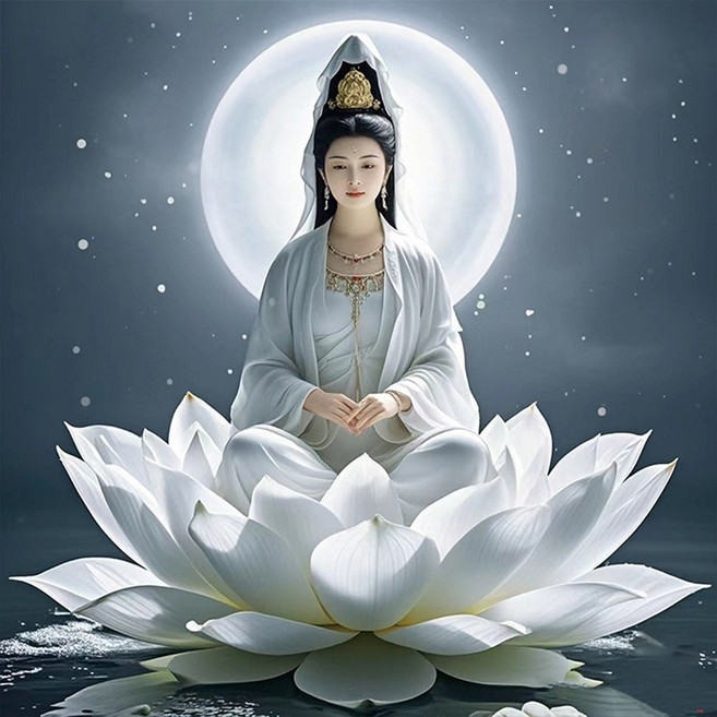 diy 보석십자수 대자대비 관세음보살 전체수 취미생활, 1개, 보살B타입   60X60CM