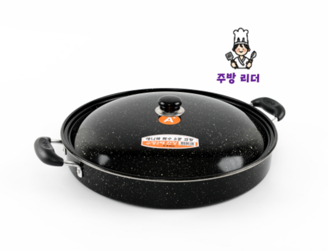 애니쿡 전판 5중코팅 업소용 대용량 양손잡이 후라이팬, 1개, 40cm