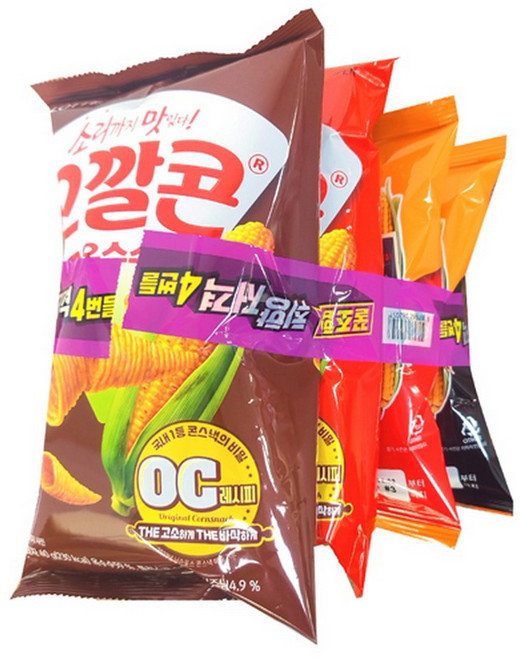 롯데 꼬깔콘 치토스 스낵 4번들 188g 탕비실 가성비, 1개