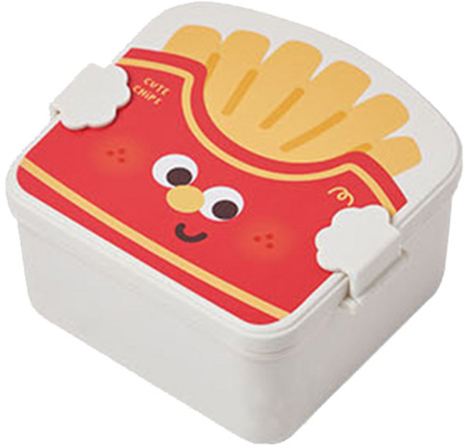 답례품 선물 귀여운 디자인 밴드네이밍 식사시간이 즐거운 냠냠도시락, 1개, 레드감튀