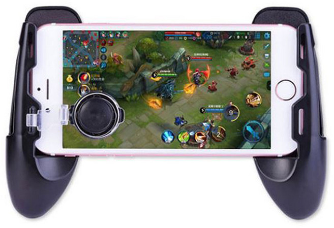 핸드폰 조이스틱 스마트폰 게임 패드 초등학생 휴대폰 게임스틱, 블랙, 1개, 스마트폰 게임 패드 (조이스틱포함)