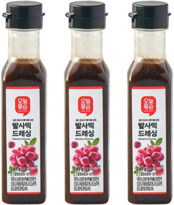 오늘좋은 발사믹 드레싱, 245g, 3개