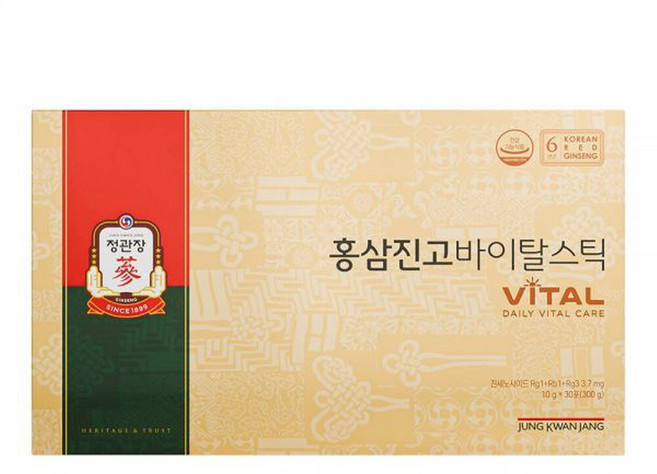 정관장 정품 홍삼진고바이탈스틱 5p + 쇼핑백, 300g, 1개