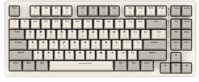 마이크로닉스 WIZMAX 유무선 기계식 키보드 한글판, 레트로 베이지, W85TKL